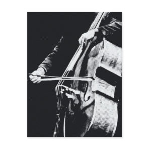 Cello, double bass postcard