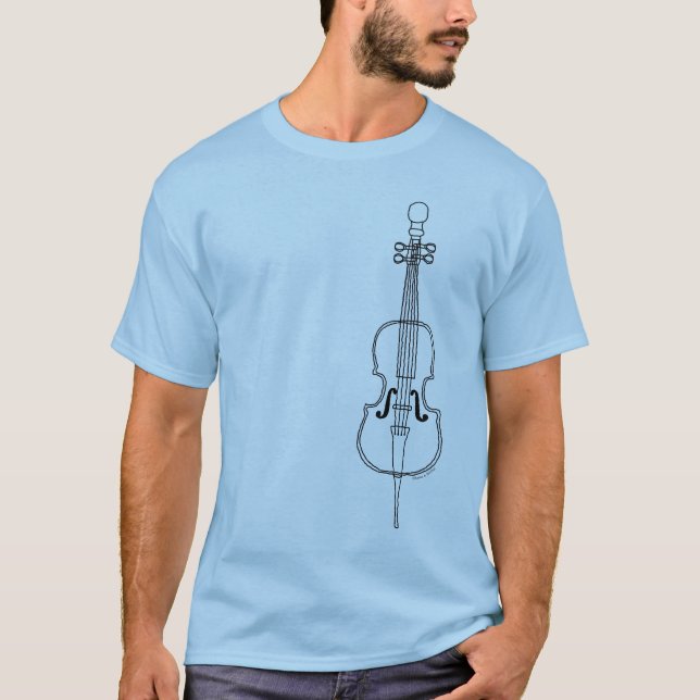 Cello Drawing T-Shirt (Front)