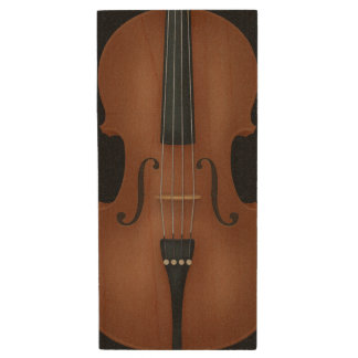 Cello Front & Back Custom Classical Music Wood Flash Drive