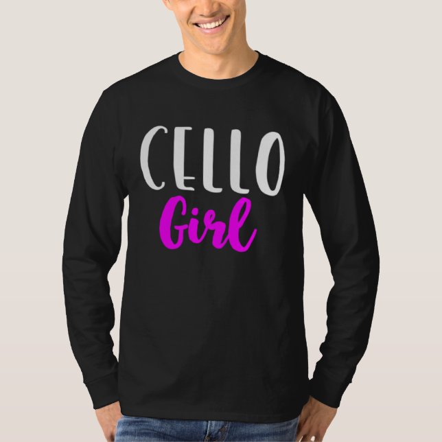 Cello Girl Player Women  Cute Cellist T-Shirt (Front)