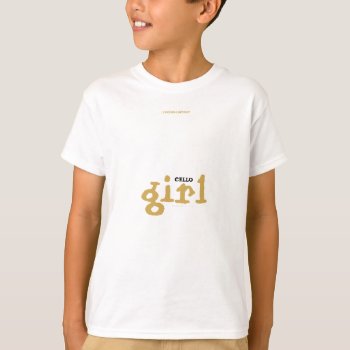 Cello Girl T-shirt by Luzesky at Zazzle
