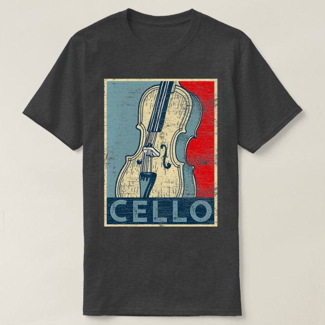 Cello Grunge T-Shirt (Design Front)