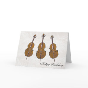 cello happy birthday card