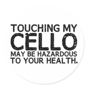 Cello Hazard Classic Round Sticker