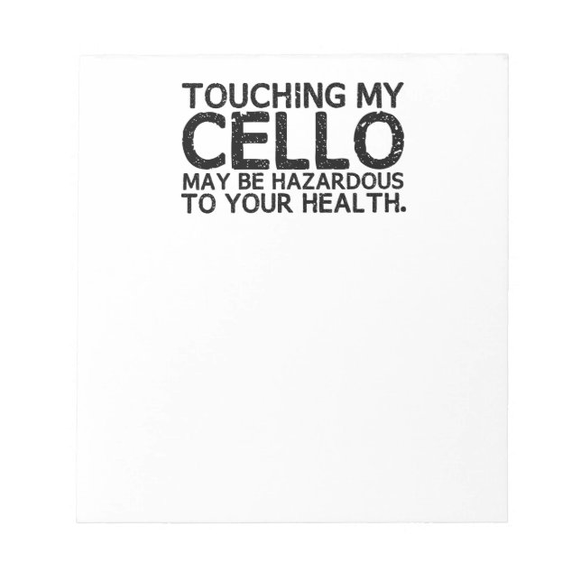 Cello Hazard Notepad (Front)