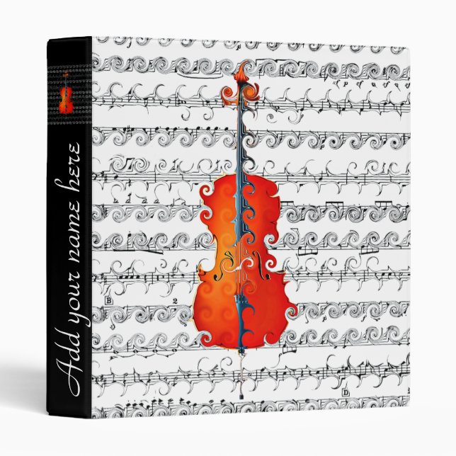 Cello & I Rock!_ 3 Ring Binder (Front/Spine)