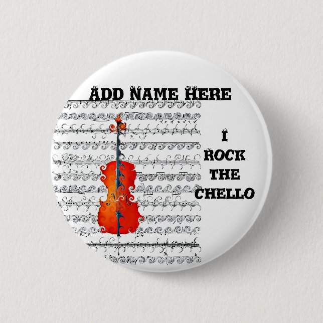 Cello & I Rock!_ Button (Front)