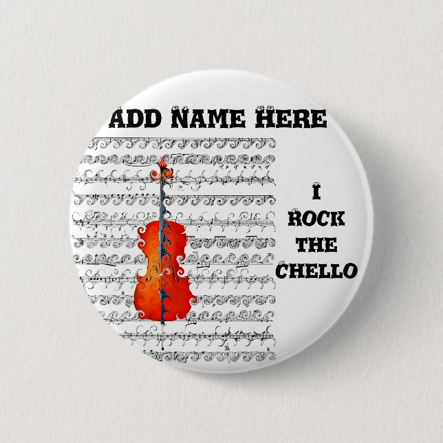 Cello & I Rock!_ Button (Front)