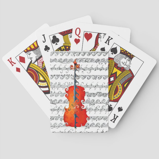 Cello & I Rock!_ Poker Cards (Back)