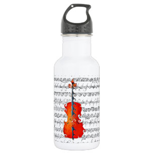 Cello & I Rock!_ Water Bottle