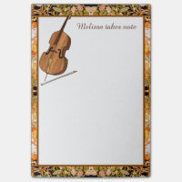 Cello in Art Nouveau Setting Post-it Notes