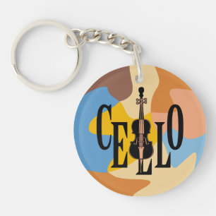 Cello In Cello Keychain