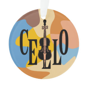 Cello In Cello Ornament