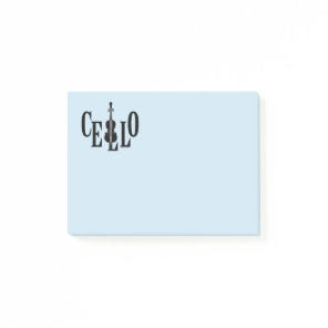 Cello In Cello Post-it Notes
