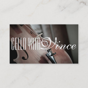 Cello Instructor Music Studio Business Card