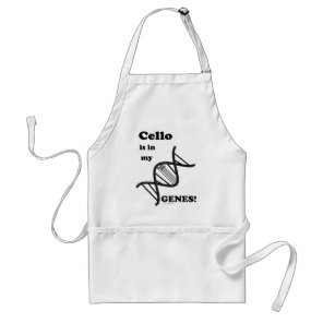 Cello Is In My Genes Adult Apron