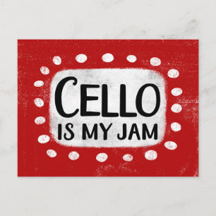 Cello Is My Jam Postcard