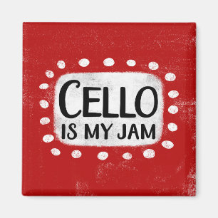 Cello Is My Jam Refrigerator Magnet