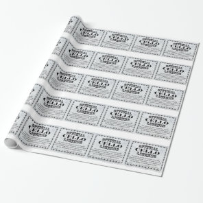 Cello License Wrapping Paper