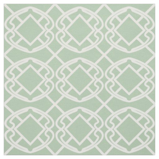 Cello Light sage green Trellis Design Fabric