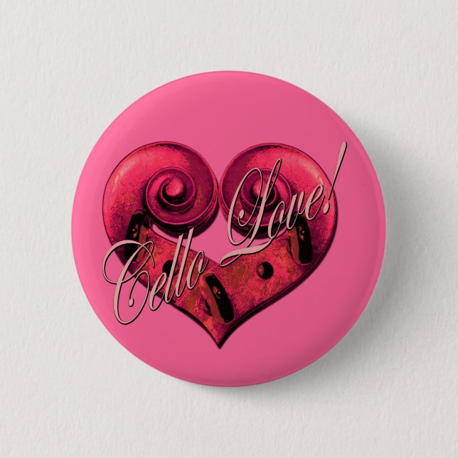 cello love button (Front)