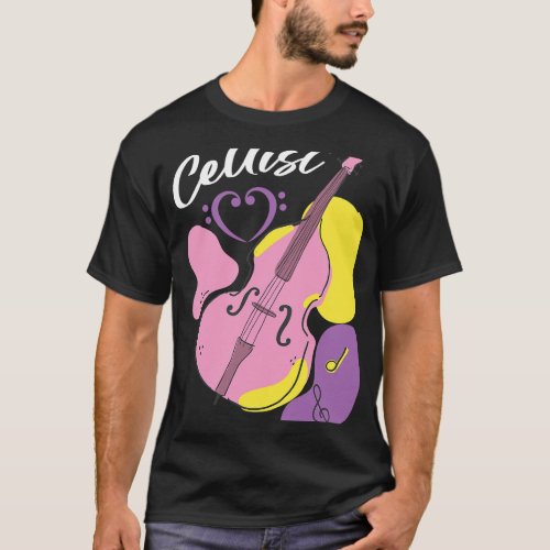 Cello Lover Cellist Musical Instrument Orchestra C T_Shirt