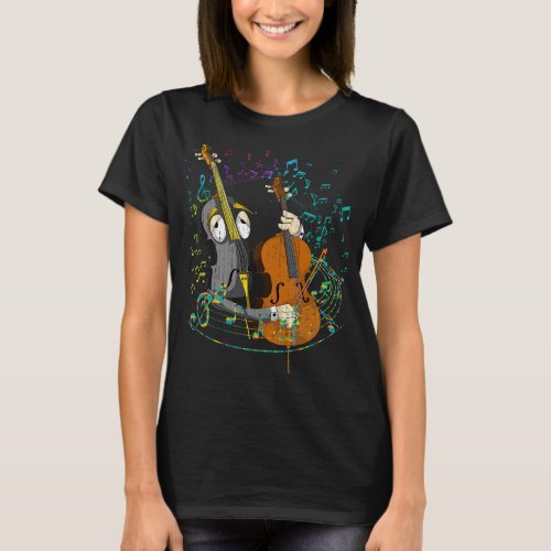 Cello Lover Music Notes Classical Music Cellist Fu T_Shirt