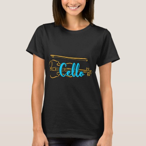 Cello Lover Orchestra Music Instrument for Cello P T_Shirt