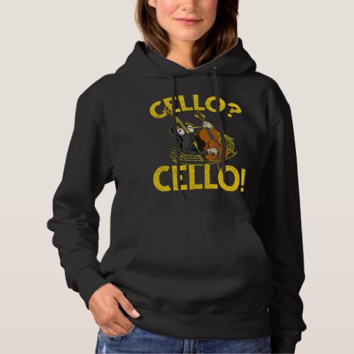 Cello Lover Player Music Notes Orchestra Cellist M Hoodie
