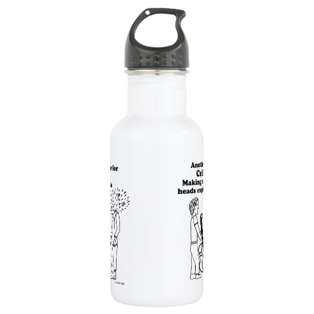 Cello Makes Zombies Explode Stainless Steel Water Bottle (Front)