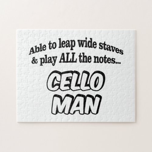 Cello Man _ Music Superhero Jigsaw Puzzle