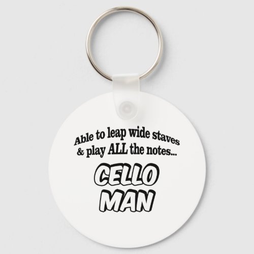 Cello Man _ Music Superhero Keychain