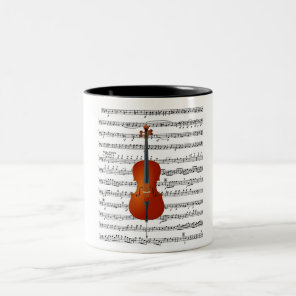Cello & Me_ Two-Tone Coffee Mug