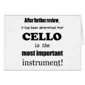 Cello Most Important Instrument (Front Horizontal)