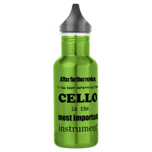 Cello Most Important Instrument Stainless Steel Water Bottle