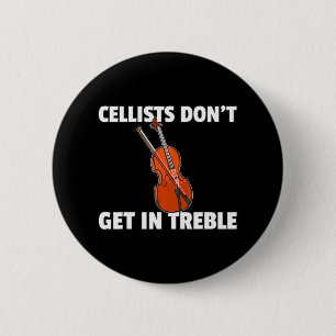Cello Music Cellist Or Cello Player Button