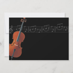 Cello - Music Invitation