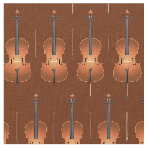 Cello Music Musician Room Decor Brown Fabric