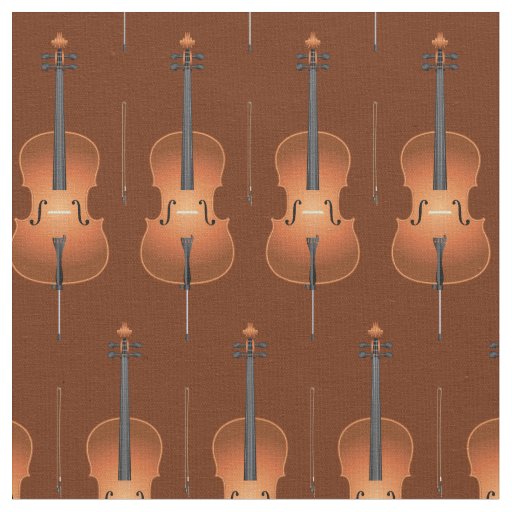 Cello Music Musician Room Decor Brown Fabric