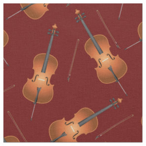 Cello Music Musician Room Decor Dark Red Fabric