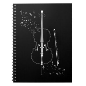 Cello Music Notes Instrument Musician Cellist Notebook