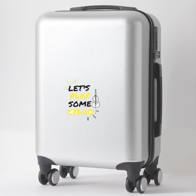 Cello music player sticker (Suitcase)