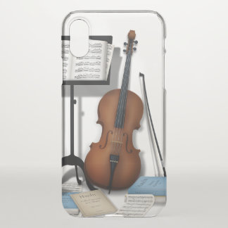 Cello & Music Stand Charming Miniature Scene iPhone X Case