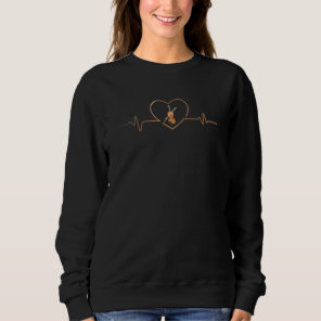 Cello Music Violin Musician Heartbeat Cello Sweatshirt