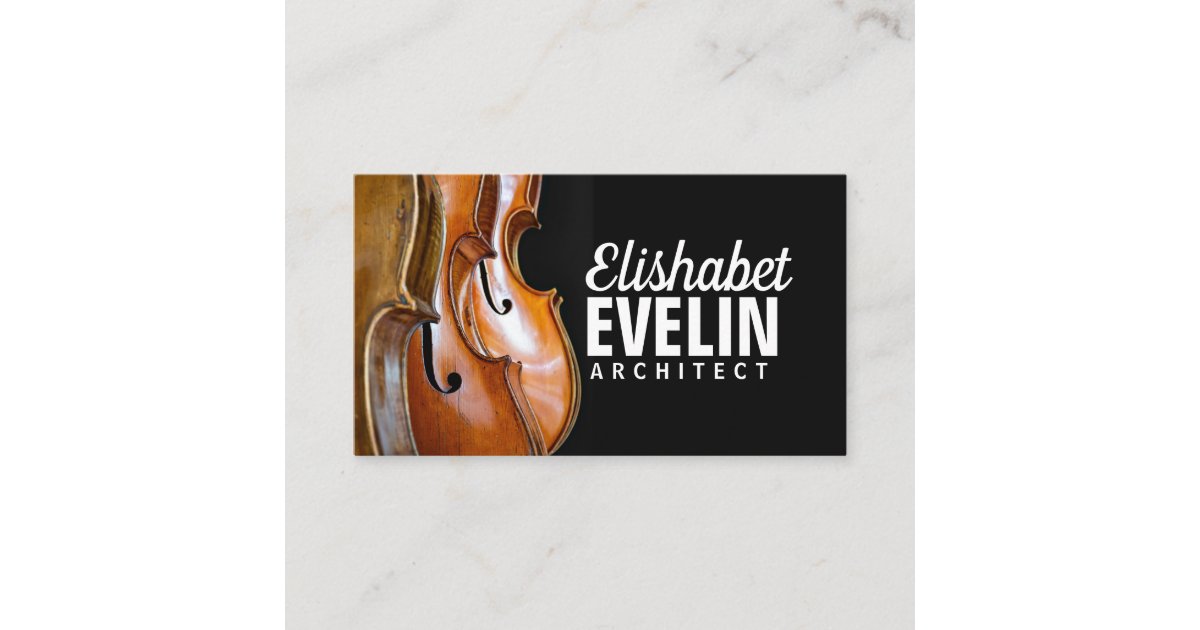 cello musical instruments business card Zazzle