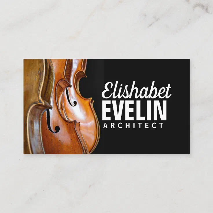 cello musical instruments business card Zazzle