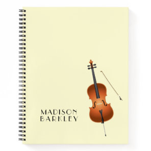 Cello Musician Music Teacher String Orchestra Notebook