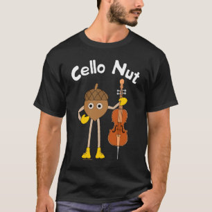 Cello Nut Text  T-Shirt