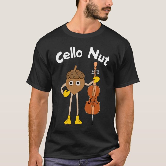 Cello Nut Text  T-Shirt (Front)