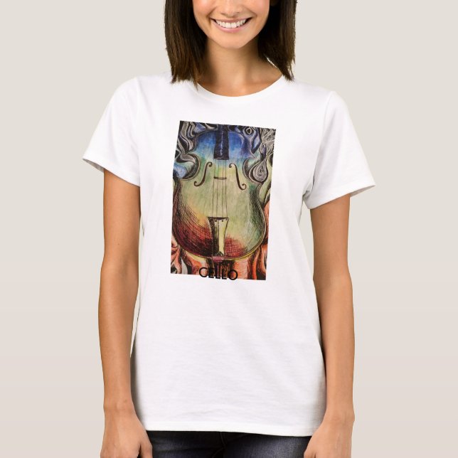 Cello on fire T-Shirt (Front)